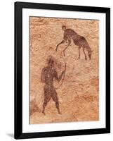 Famous Prehistoric Rock Paintings Of Tassili N'Ajjer, Algeria-DmitryP-Framed Art Print