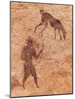 Famous Prehistoric Rock Paintings Of Tassili N'Ajjer, Algeria-DmitryP-Mounted Art Print