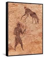 Famous Prehistoric Rock Paintings Of Tassili N'Ajjer, Algeria-DmitryP-Framed Stretched Canvas