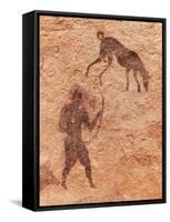 Famous Prehistoric Rock Paintings Of Tassili N'Ajjer, Algeria-DmitryP-Framed Stretched Canvas