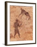 Famous Prehistoric Rock Paintings Of Tassili N'Ajjer, Algeria-DmitryP-Framed Art Print