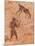 Famous Prehistoric Rock Paintings Of Tassili N'Ajjer, Algeria-DmitryP-Mounted Art Print