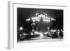 Famous Reno Entrance Sign Lit Up at Night - Reno, NV-Lantern Press-Framed Art Print