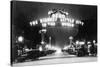 Famous Reno Entrance Sign Lit Up at Night - Reno, NV-Lantern Press-Stretched Canvas