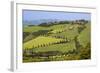 Famous Road Winding Through the Tuscan Hillside, Italy-Terry Eggers-Framed Photographic Print