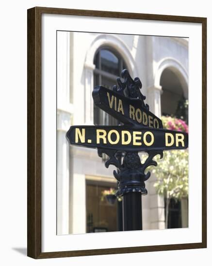 Famous Rodeo Drive, Los Angeles, California, USA-Bill Bachmann-Framed Photographic Print