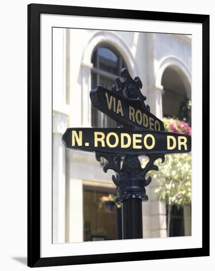 Famous Rodeo Drive, Los Angeles, California, USA-Bill Bachmann-Framed Photographic Print