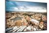 Famous Saint Peter's Square in Vatican and Aerial View of the City, Rome, Italy.-GekaSkr-Mounted Photographic Print