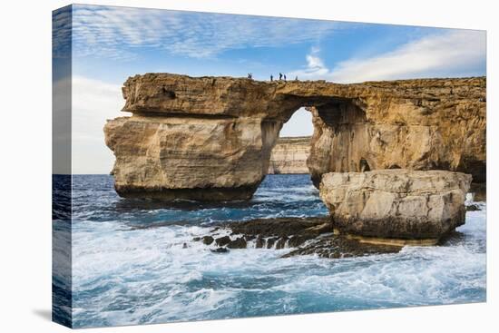 Famous Sea Arch, the Azure Window, Gozo, Malta, Mediterranean, Europe-Michael Runkel-Stretched Canvas