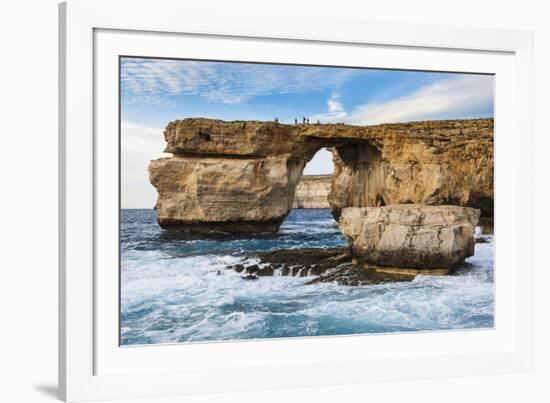 Famous Sea Arch, the Azure Window, Gozo, Malta, Mediterranean, Europe-Michael Runkel-Framed Photographic Print