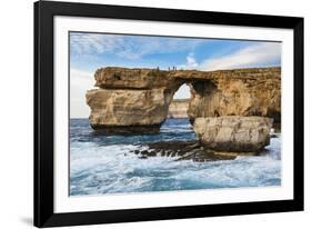 Famous Sea Arch, the Azure Window, Gozo, Malta, Mediterranean, Europe-Michael Runkel-Framed Photographic Print