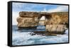 Famous Sea Arch, the Azure Window, Gozo, Malta, Mediterranean, Europe-Michael Runkel-Framed Stretched Canvas