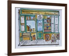 Famous Shakespeare and Co. bookstore along the Seine, Paris, France-Richard Lawrence-Framed Photographic Print