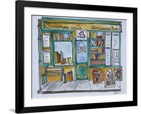 Famous Shakespeare and Co. bookstore along the Seine, Paris, France-Richard Lawrence-Framed Photographic Print