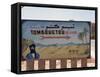 Famous Sign for Tombouctou, Zagora, Morocco, North Africa, Africa-Harding Robert-Framed Stretched Canvas