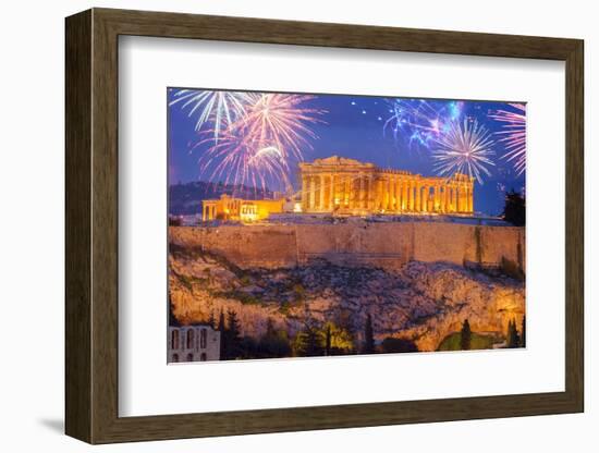 Famous Skyline of Athens, Greece-neirfy-Framed Photographic Print