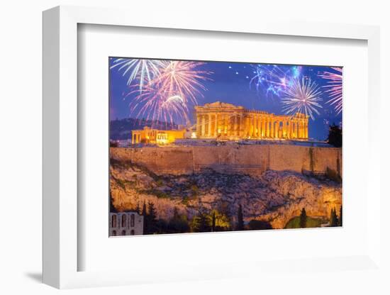 Famous Skyline of Athens, Greece-neirfy-Framed Photographic Print