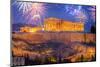 Famous Skyline of Athens, Greece-neirfy-Mounted Photographic Print