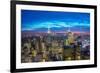 Famous Skyscrapers of New York at Night-Elnur Amikishiyev-Framed Photographic Print