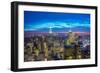 Famous Skyscrapers of New York at Night-Elnur Amikishiyev-Framed Photographic Print