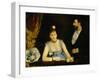 Famous Spanish Dancer Eva Gonzales in a Box at the Italians' Theatre, Paris, 1874-null-Framed Art Print