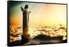 Famous Statue Of The Christ The Reedemer, In Rio De Janeiro, Brazil-Satori1312-Framed Stretched Canvas