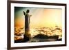 Famous Statue Of The Christ The Reedemer, In Rio De Janeiro, Brazil-Satori1312-Framed Art Print