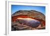 Famous Sunrise at Mesa Arch in Canyonlands National Park, Utah, USA-prochasson frederic-Framed Photographic Print