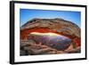 Famous Sunrise at Mesa Arch in Canyonlands National Park, Utah, USA-prochasson frederic-Framed Photographic Print