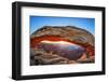 Famous Sunrise at Mesa Arch in Canyonlands National Park, Utah, USA-prochasson frederic-Framed Photographic Print