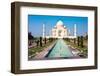 Famous Taj Mahal Mausoleum in in Bright Clear Day, Agra, India, UNESCO World Heritage Site - Archit-Mikhail Varentsov-Framed Photographic Print