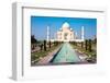 Famous Taj Mahal Mausoleum in in Bright Clear Day, Agra, India, UNESCO World Heritage Site - Archit-Mikhail Varentsov-Framed Photographic Print