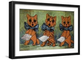 Famous Tenors-Louis Wain-Framed Giclee Print