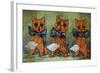 Famous Tenors-Louis Wain-Framed Giclee Print