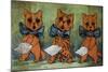 Famous Tenors-Louis Wain-Mounted Giclee Print