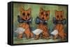 Famous Tenors-Louis Wain-Framed Stretched Canvas