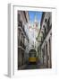 Famous Tram 28 Going Through the Old Quarter of Alfama, Lisbon, Portugal, Europe-Michael Runkel-Framed Photographic Print