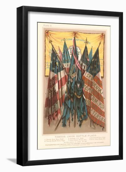 Famous Union Battle Flags-null-Framed Art Print