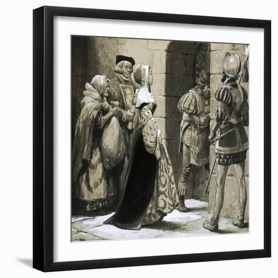 Famous Women of the Past: Why Anne Askew Died-Frank Marsden Lea-Framed Giclee Print