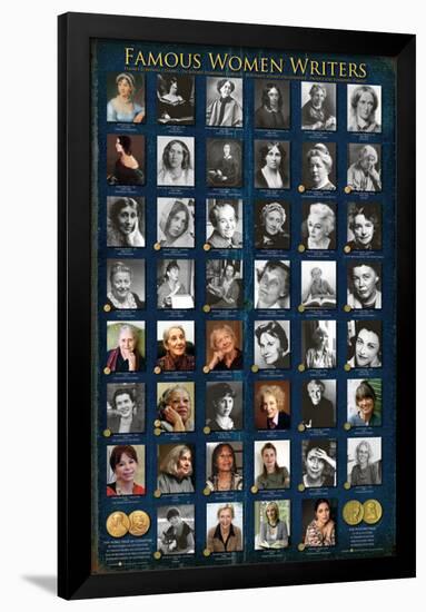 Famous Women Writers-null-Framed Poster