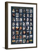 Famous Women Writers-null-Framed Art Print