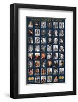 Famous Women Writers-null-Framed Art Print