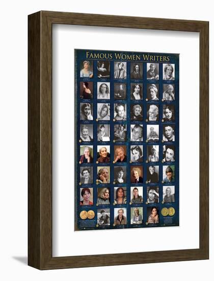 Famous Women Writers-null-Framed Art Print