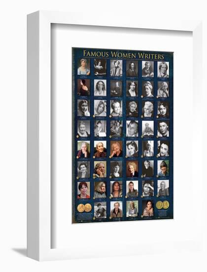 Famous Women Writers-null-Framed Art Print