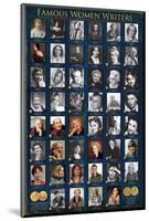 Famous Women Writers-null-Mounted Art Print