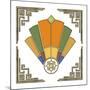 Fan 1 Frame 2-Art Deco Designs-Mounted Giclee Print
