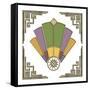 Fan 2 Frame 2-Art Deco Designs-Framed Stretched Canvas