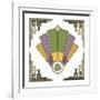 Fan 2 Frame 2-Art Deco Designs-Framed Giclee Print