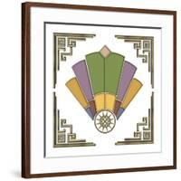 Fan 2 Frame 2-Art Deco Designs-Framed Giclee Print