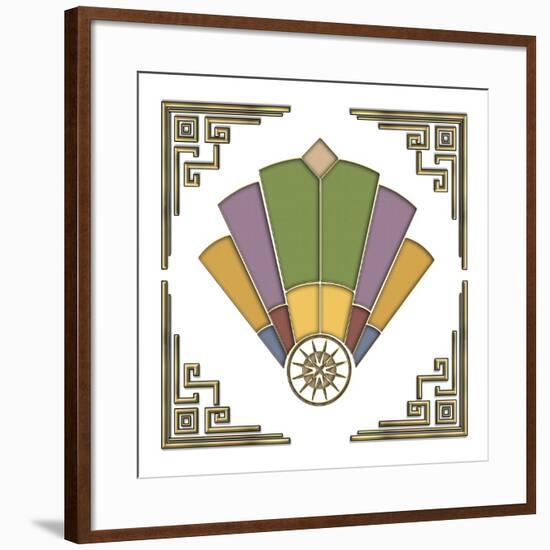 Fan 2 Frame 2-Art Deco Designs-Framed Giclee Print